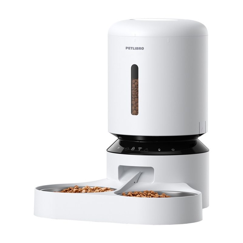 Petlibro Granary food dispenser with double bowl, Wifi, 5L(white) - Image 3