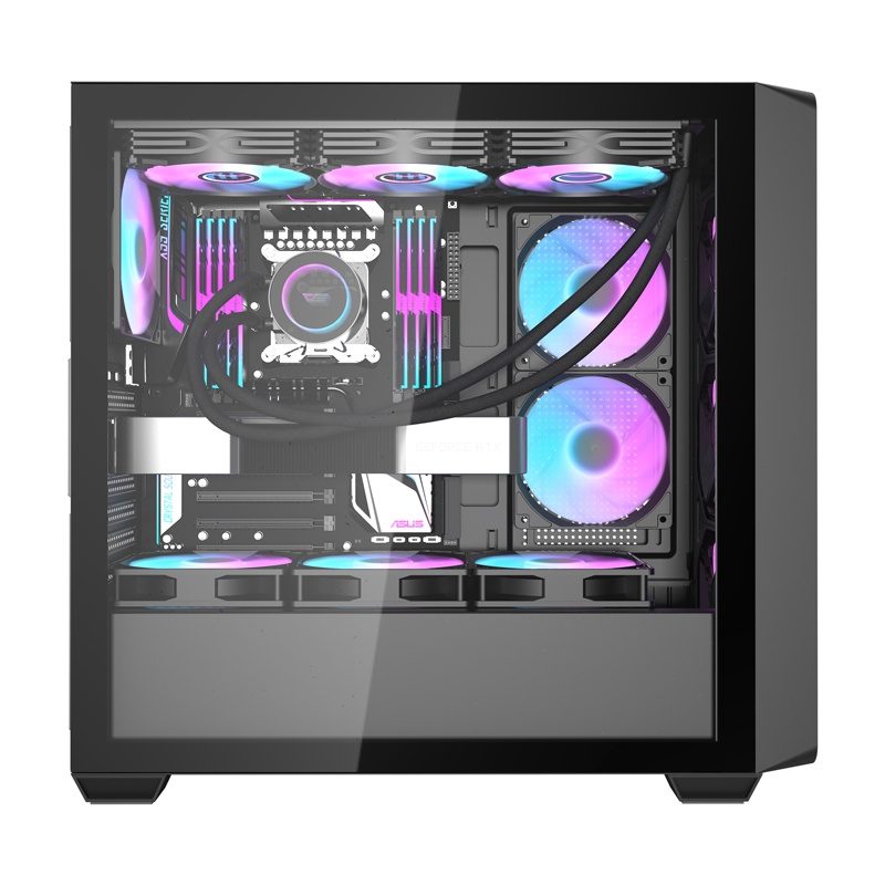 Darkflash DS900WD computer case (black) + 4 fans - Image 5