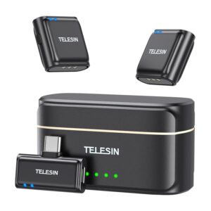 TELESIN wireless tie microphone + powerbank for phones (USB-C)
