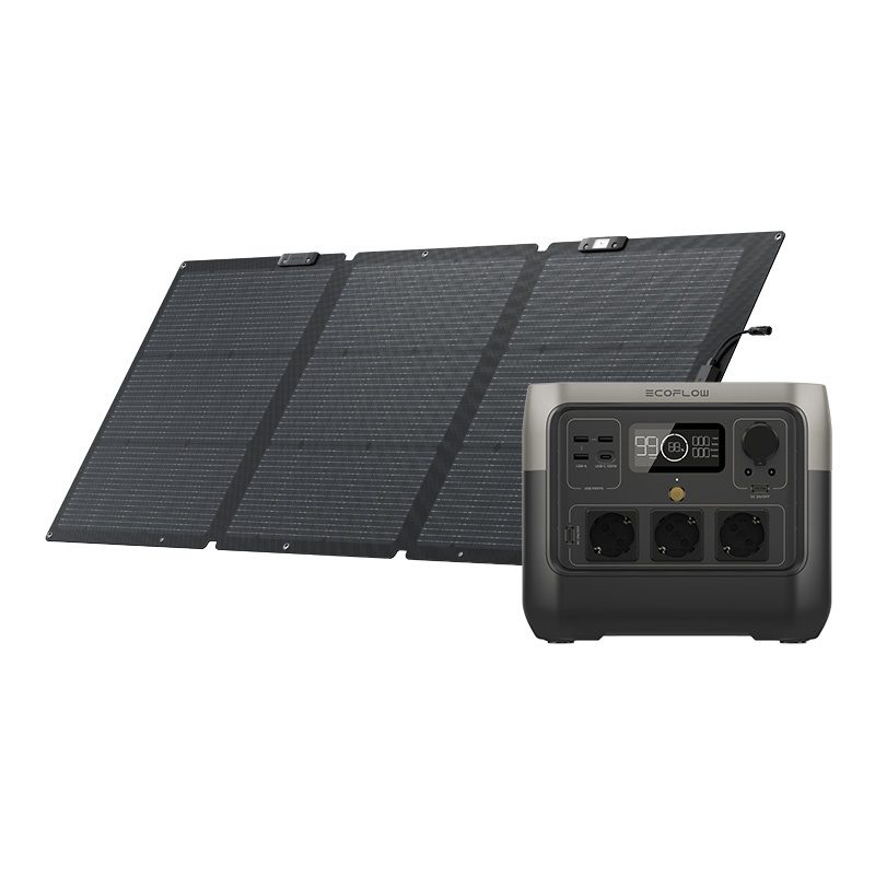 Set: EcoFlow River 2 Pro power station + 160W photovoltaic panel.