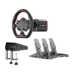 PXN VD6 Bundle DP gaming set - VD6 base + WDS R2 steering wheel + pedals + Z9 clamp