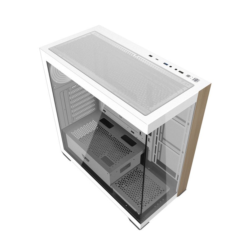 Darkflash DS900W computer case without fans (White) - Image 2