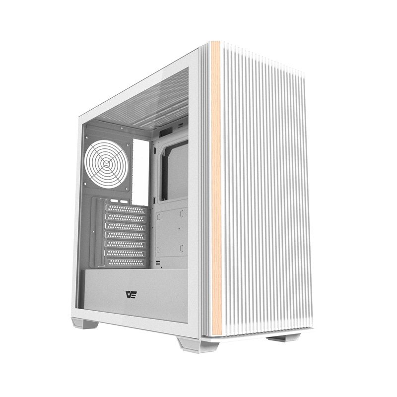 Darkflash DS900WS ATX computer case without fans (White)