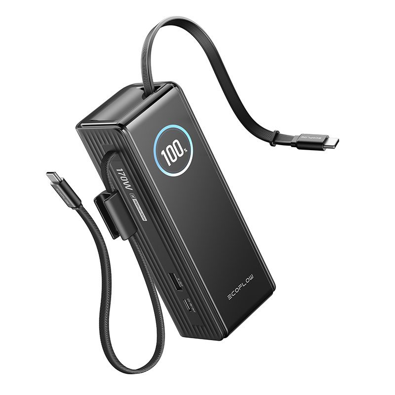 EcoFlow RAPID Powerbank 25000mAh, 170W (built-in 100W cables). - Image 4