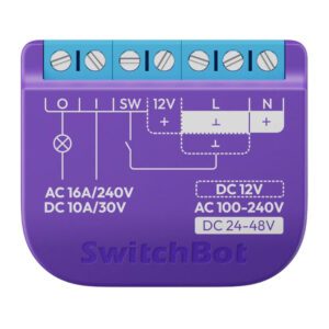 Intelligent SwitchBot Relay Switch 1 with voltage-free contact