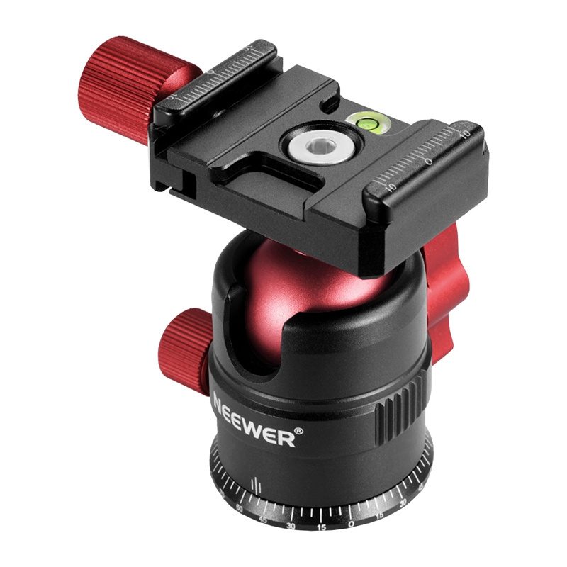 Neewer metal ball head for tripod 28MM Red - Image 2